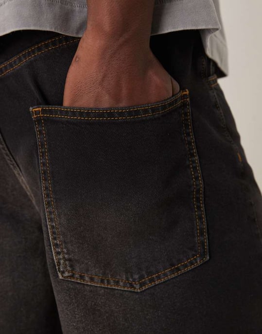 ASOS DESIGN lång denimshorts i tonad brun tvätt - Image 3