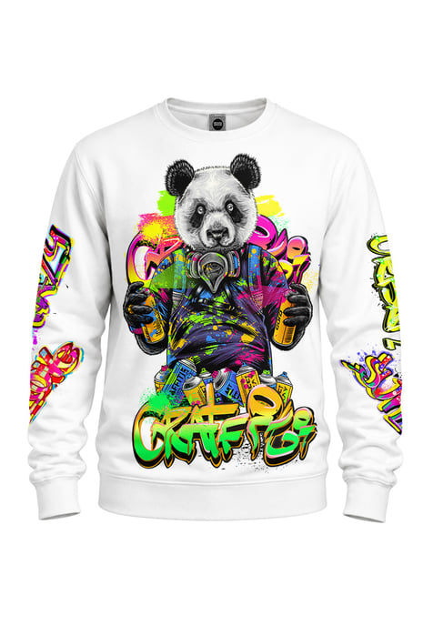 Sweatshirt met all-over print Graffiti Panda Mr Gugu & Miss GO - Image 1