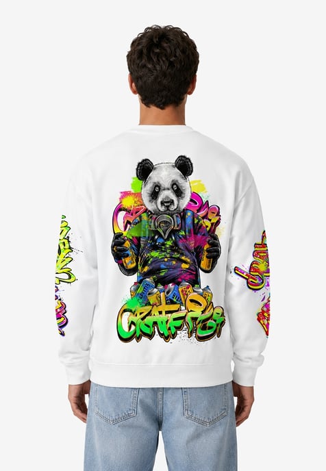 Sweatshirt met all-over print Graffiti Panda Mr Gugu & Miss GO - Image 3