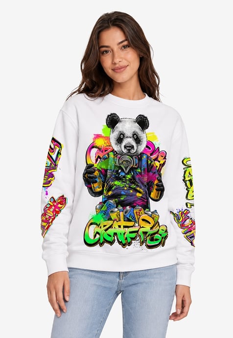 Sweatshirt met all-over print Graffiti Panda Mr Gugu & Miss GO - Image 4