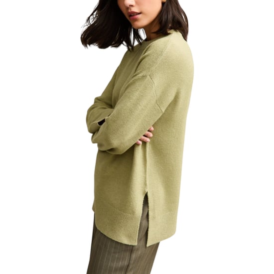 New Look Womens Side Slit Jumper Long Sleeve Sweatshirts Crew Neck Knitted Top - Image 3
