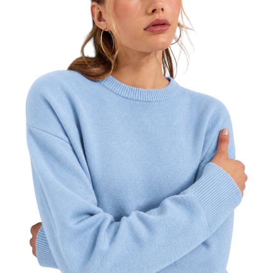 New Look Womens Side Slit Jumper Long Sleeve Sweatshirts Crew Neck Knitted Top - Image 3