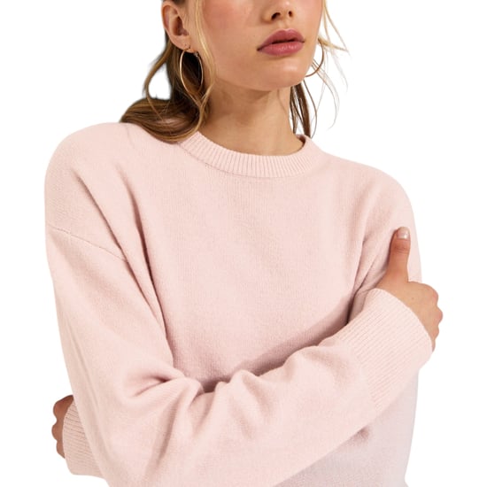 New Look Womens Side Slit Jumper Long Sleeve Sweatshirts Crew Neck Knitted Top - Image 3