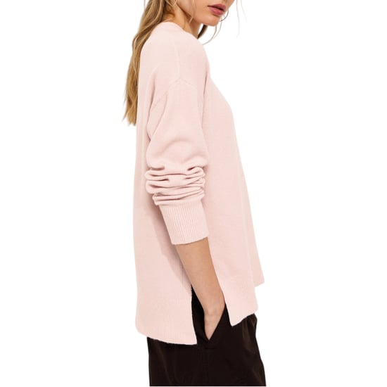 New Look Womens Side Slit Jumper Long Sleeve Sweatshirts Crew Neck Knitted Top - Image 4