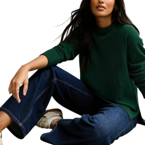 New Look Womens Side Slit Jumper Long Sleeve Sweatshirts Crew Neck Knitted Top - Image 3