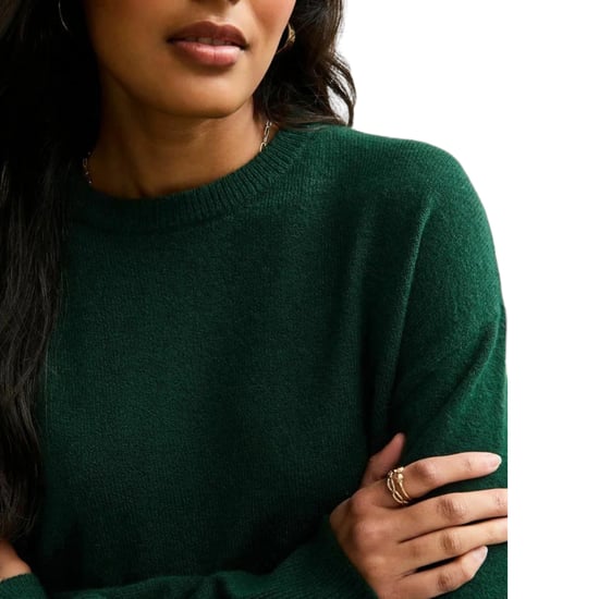 New Look Womens Side Slit Jumper Long Sleeve Sweatshirts Crew Neck Knitted Top - Image 6