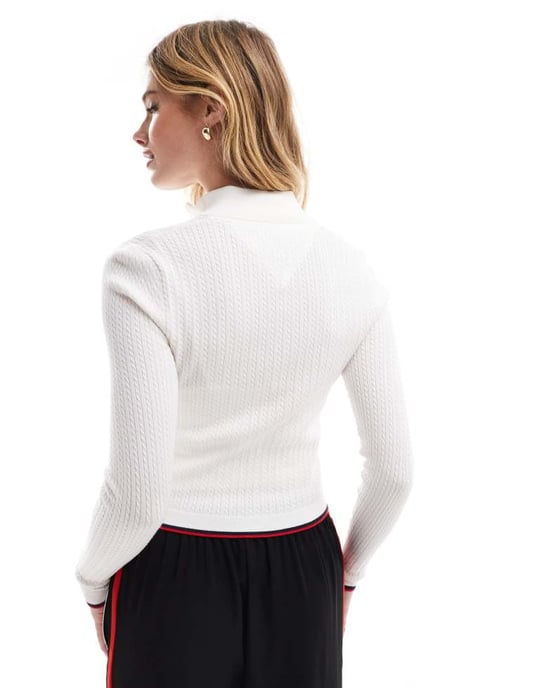 Tommy Jeans zip-genspree i off-white - Image 4