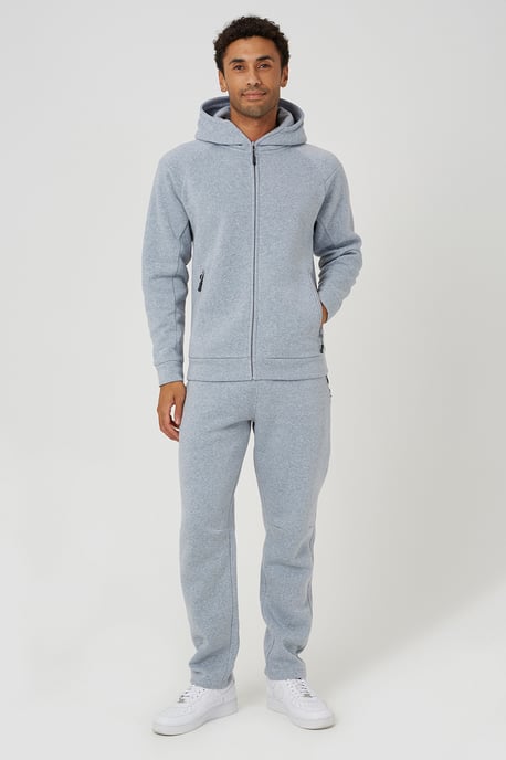 Light Grey Zip Through Hoodie & Jogger Co-Ord - Image 1