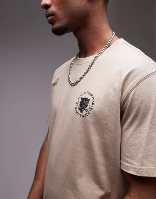 Dickies skiftnyckel tiger grafik ryggtryck t-shirt i beige - Image 2
