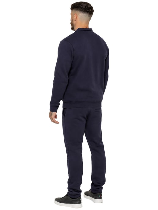 Enzo Milano | Mens Half Zip Collared Tracksuit Set - Image 2