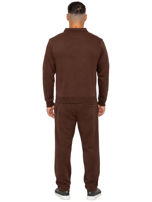 Enzo Milano | Mens Half Zip Collared Tracksuit Set - Image 2