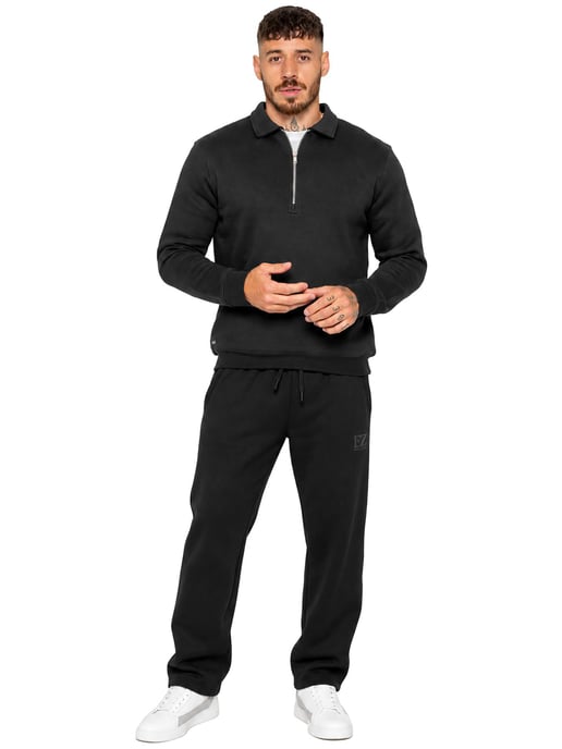 Enzo Milano | Mens Half Zip Collared Tracksuit Set - Image 1