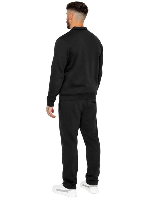 Enzo Milano | Mens Half Zip Collared Tracksuit Set - Image 2