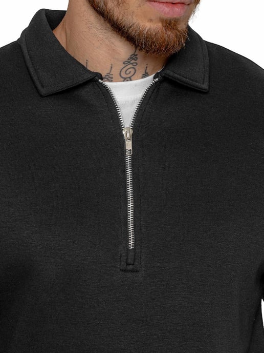 Enzo Milano | Mens Half Zip Collared Tracksuit Set - Image 3