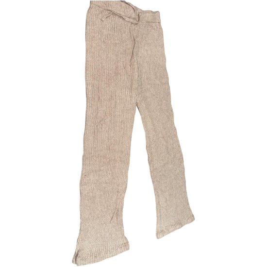 M&S Womens Kintted Loungewear Set Cable Knit Jumper Casual Wide Leg Trouser Set - Image 4