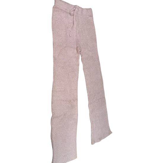 M&S Womens Kintted Loungewear Set Cable Knit Jumper Casual Wide Leg Trouser Set - Image 4