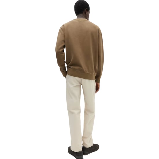 EX M&S Mens Sweatshirt Cotton Garment Dye Relax Fit Crew Neck Pullover Jumper - Image 2