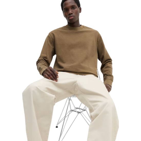 EX M&S Mens Sweatshirt Cotton Garment Dye Relax Fit Crew Neck Pullover Jumper - Image 5