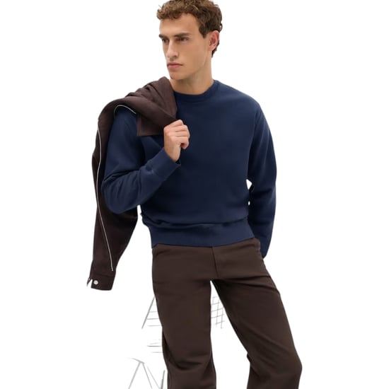 EX M&S Mens Sweatshirt Cotton Garment Dye Relax Fit Crew Neck Pullover Jumper - Image 2