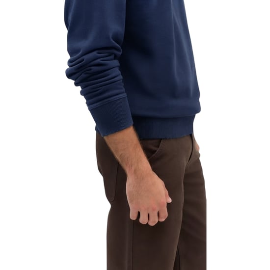 EX M&S Mens Sweatshirt Cotton Garment Dye Relax Fit Crew Neck Pullover Jumper - Image 3