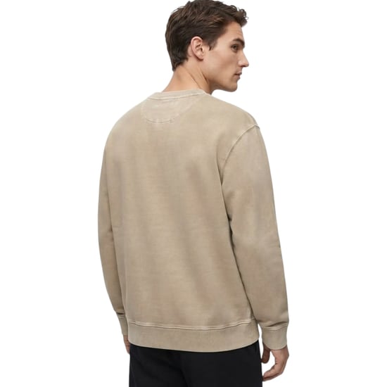 EX M&S Mens Sweatshirt Cotton Garment Dye Relax Fit Crew Neck Pullover Jumper - Image 2