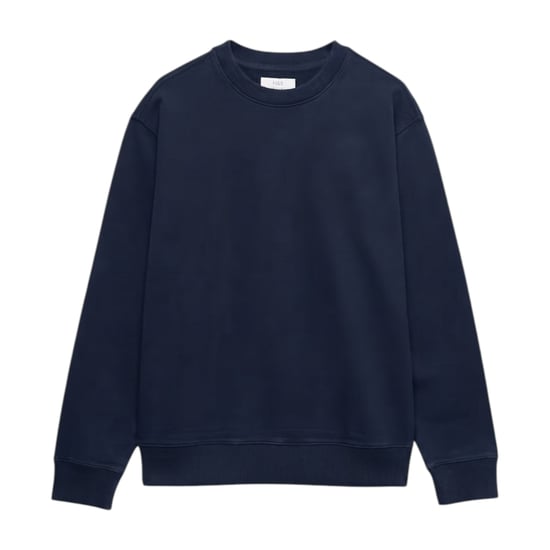 EX M&S Mens Sweatshirt Cotton Garment Dye Relax Fit Crew Neck Pullover Jumper - Image 4