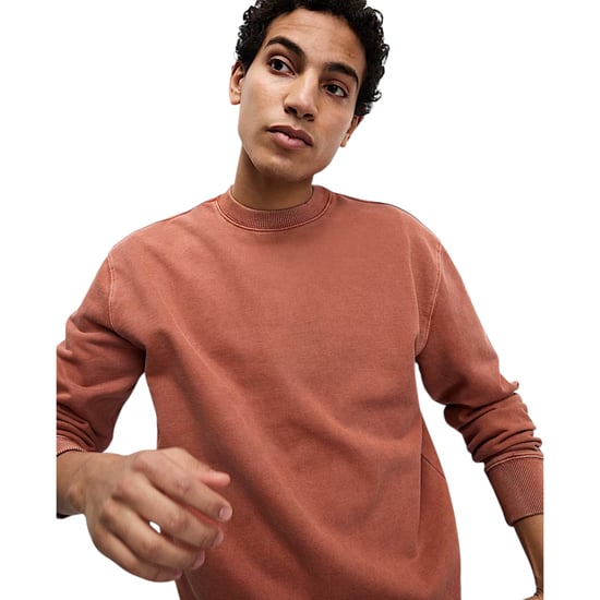 EX M&S Mens Sweatshirt Cotton Garment Dye Relax Fit Crew Neck Pullover Jumper - Image 4