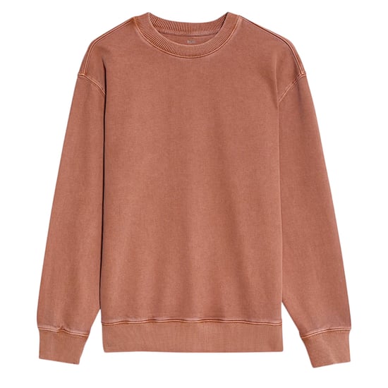 EX M&S Mens Sweatshirt Cotton Garment Dye Relax Fit Crew Neck Pullover Jumper - Image 5