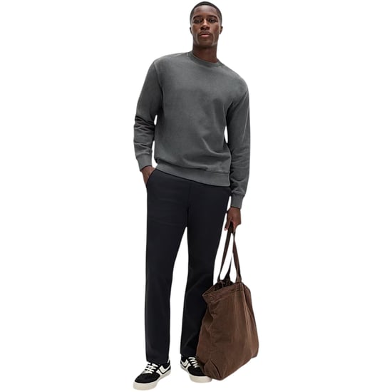 EX M&S Mens Sweatshirt Cotton Garment Dye Relax Fit Crew Neck Pullover Jumper - Image 3