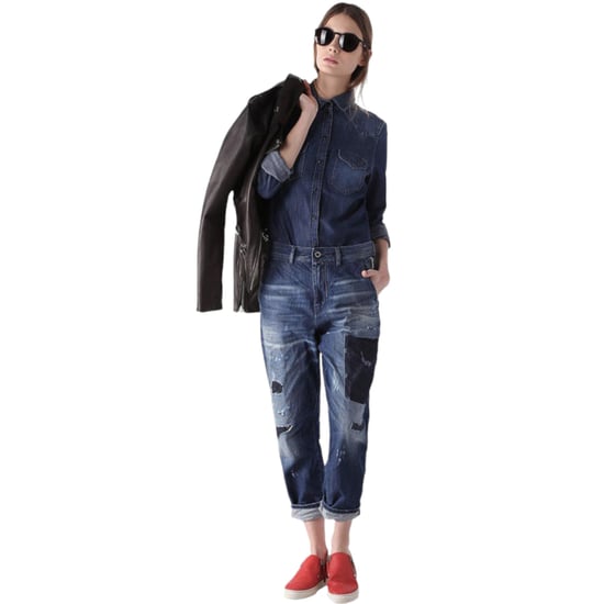 DIESEL DE PRATT Womens Denim Jeans Casual Shirt Ladies Top Cotton Elegant Blue - Image 2