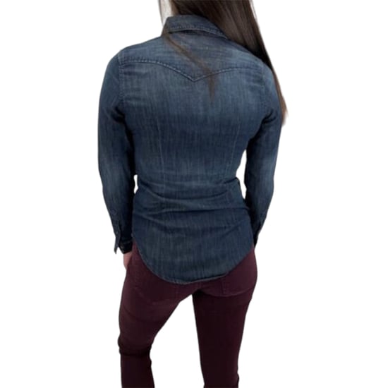 DIESEL DE PRATT Womens Denim Jeans Casual Shirt Ladies Top Cotton Elegant Blue - Image 3