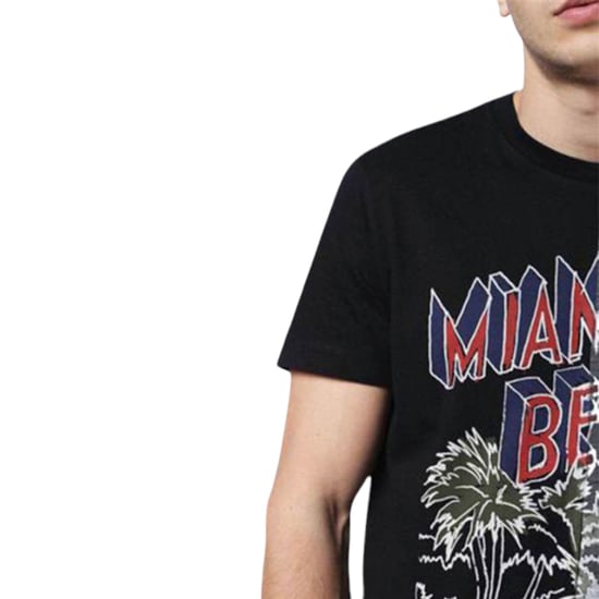 DIESEL T JOE NG Mens T shirts Crew Neck Graphic Print Casual Cotton Summer Tee - Image 4
