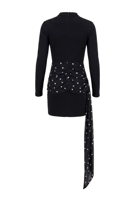 TRENDYOLMİLLA Dam Svart Enfärgad Kort / Mini Lång Bodycon Klänningar - Image 2