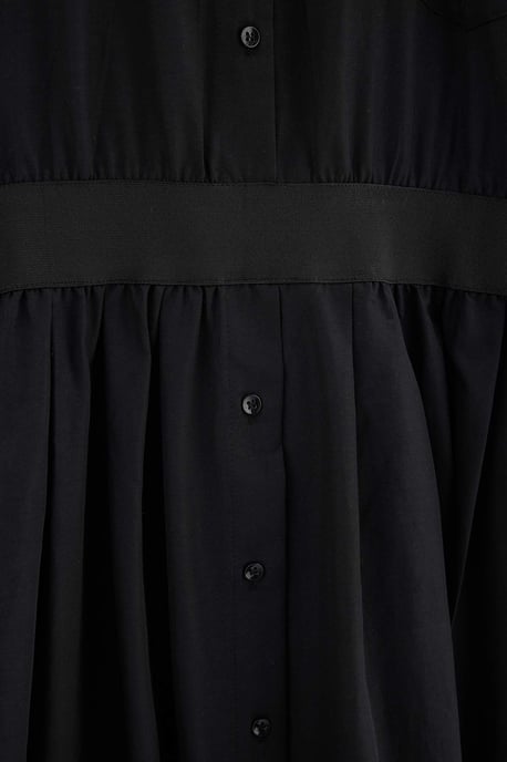 Trendyol Curve Dames Zwart Effen Kort / Mini Lang Blousejurk Grote maten Jurk - Image 5