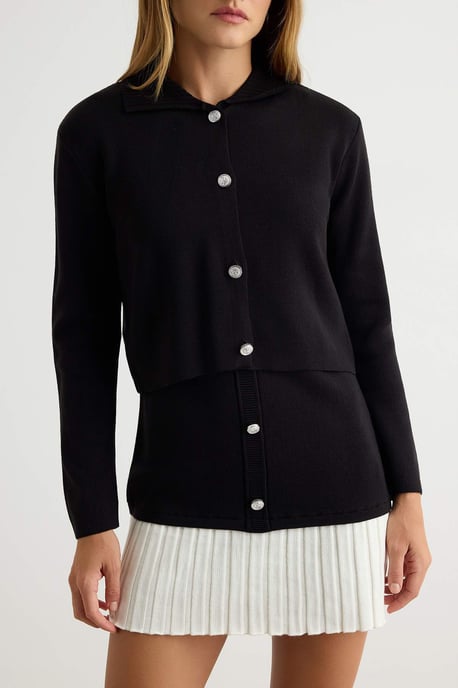 TRENDYOLMİLLA Dam Svart Colorblock Kort / Mini Lång A-linje Klänningar - Image 3