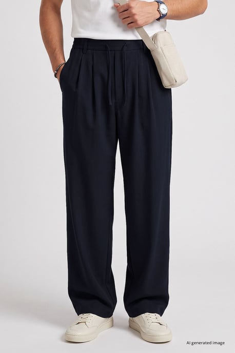 Men's Viscose Blend Trousers - Image 3