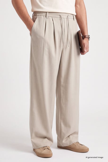 Men's Viscose Blend Trousers - Image 2