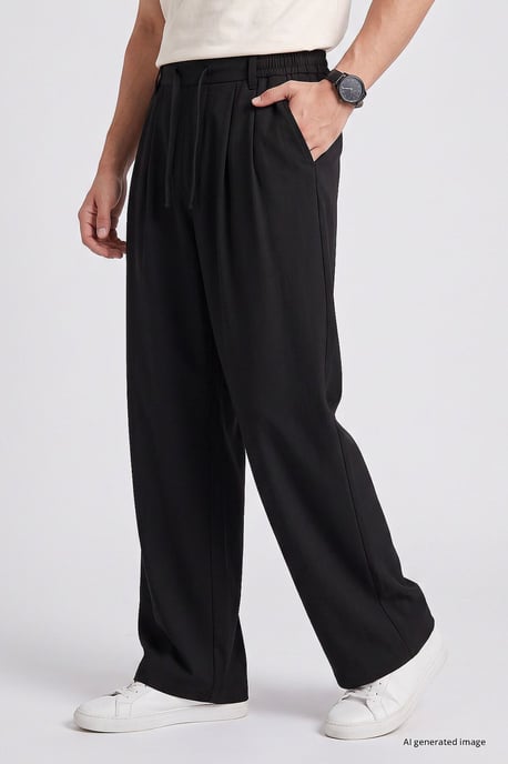 Men's Viscose Blend Trousers - Image 3