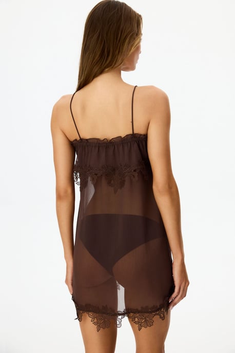 Jasmin Chiffon Lace Nightdress - Image 4