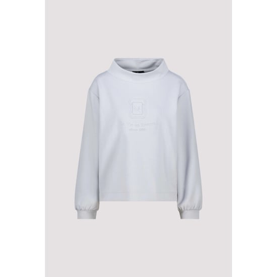 Monari sweatshirt with emblem 809860 319 red dahlia - Image 1