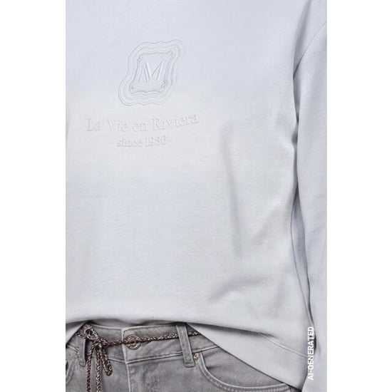 Monari sweatshirt with emblem 809860 319 red dahlia - Image 4
