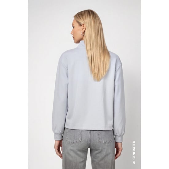 Monari sweatshirt with emblem 809860 319 red dahlia - Image 6