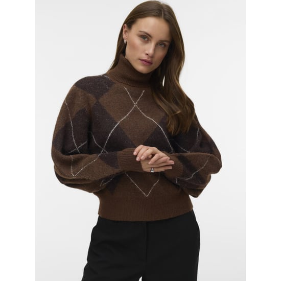 Vero Moda vmdarla ls rollneck pullover 10350491 cocoa brown - Image 2