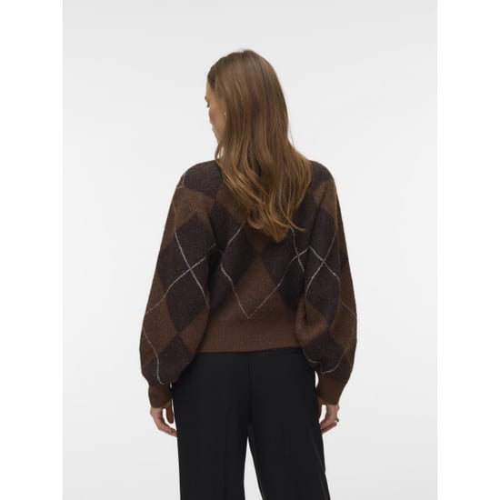 Vero Moda vmdarla ls rollneck pullover 10350491 cocoa brown - Image 5