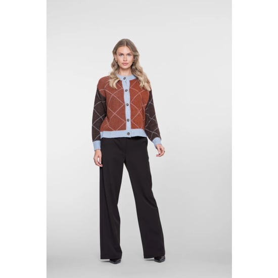 Geisha 64558-70 775 vest argyle toffee/brown/light blue - Image 4