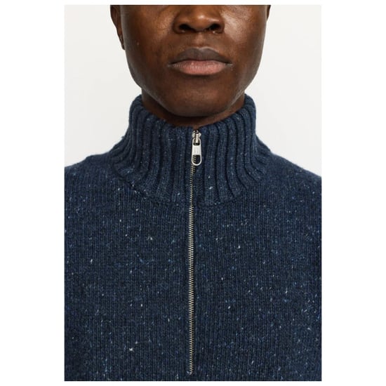 Revolution Half-zip knit navy - Image 3