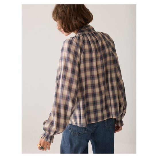 Summum Top blue check blouses 2s3533-12533 - Image 3
