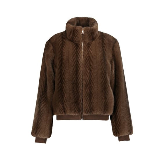 Geisha jacket fake fur 69524-19 775 brown - Image 1
