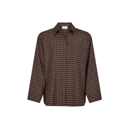 Neo Noir anella check shirt 170207 345 chocolate plum - Image 1