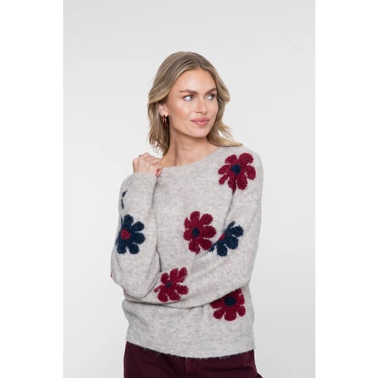 Geisha 64506-10 720 pullover flowers sand/burgundy/navy - Image 1